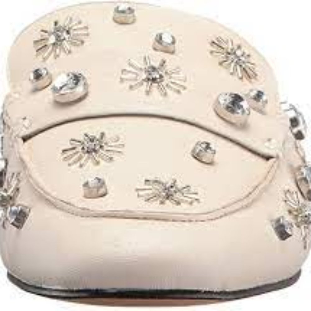 Dolce Vita Maura Leather Embellished Flats New 7M